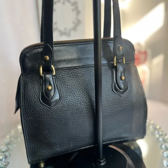 Dooney & Bourke vinyl Black Pebbled Leather Shoulder Bag - Picture 4 of 17